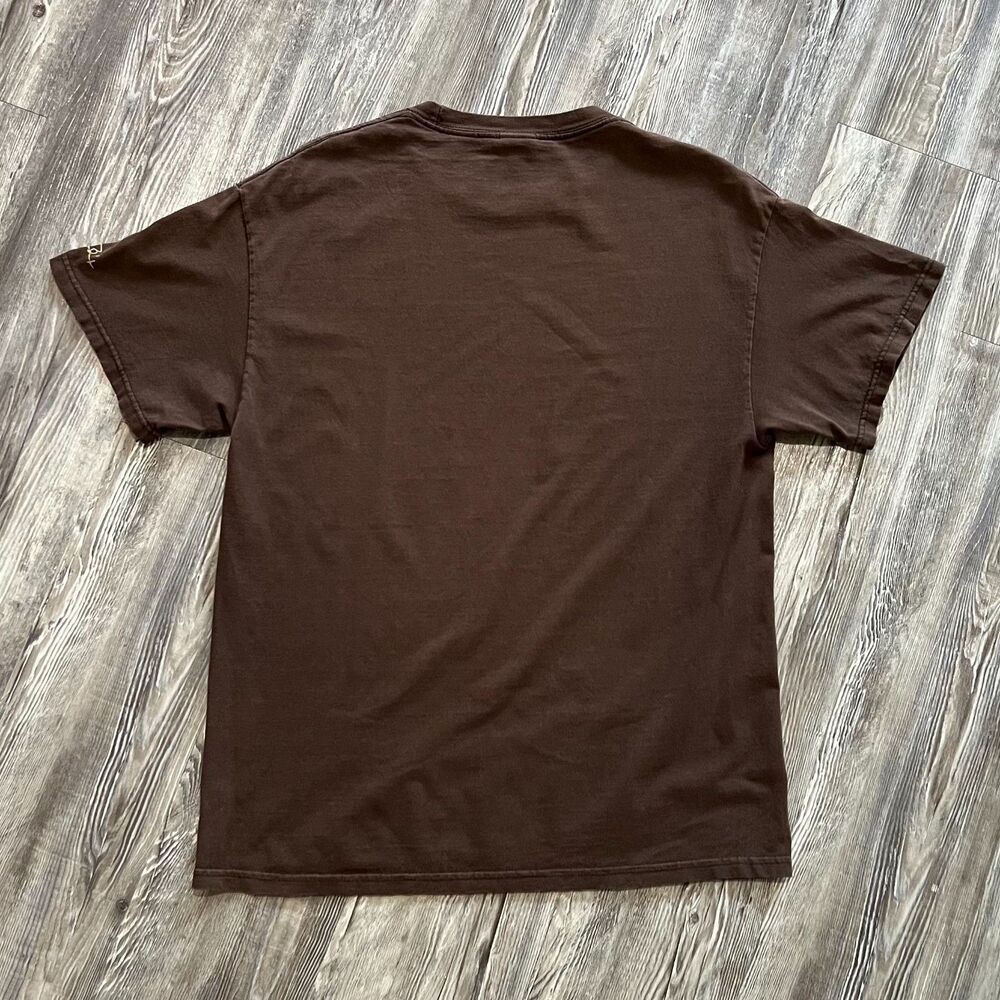 Vintage 2004 Jimi Hendrix Experience Short Sleeve Brown Shirt L - Picture 2 of 7